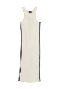 15 / DJV /120€ /3qty-2 /ST 67% /16 TROCA 162€   Robe midi sans manches et moulante en laine - Ivory & Black