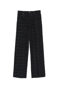 Pantalon Monogram en denim - Black