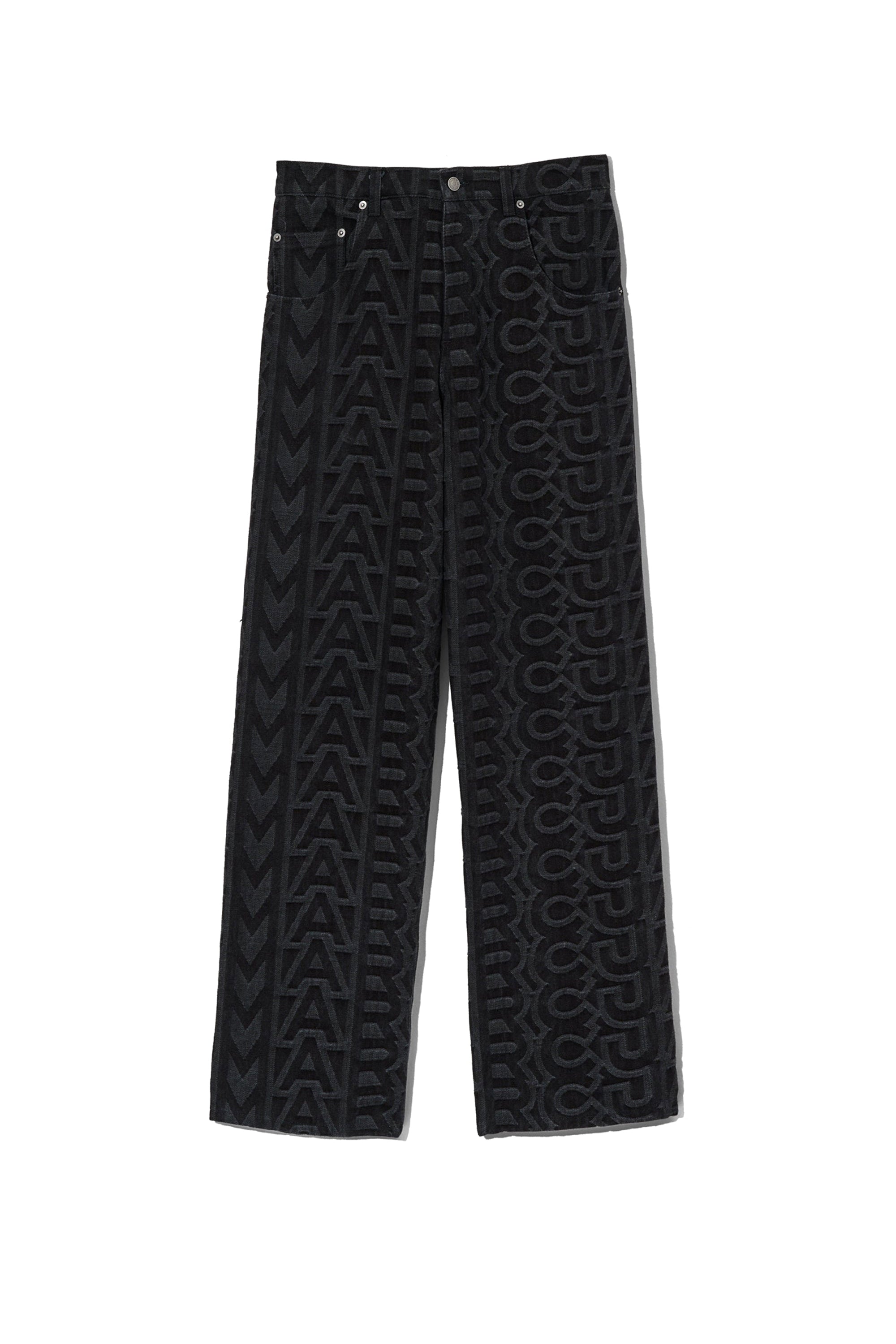 Pantalon Monogram en denim - Black