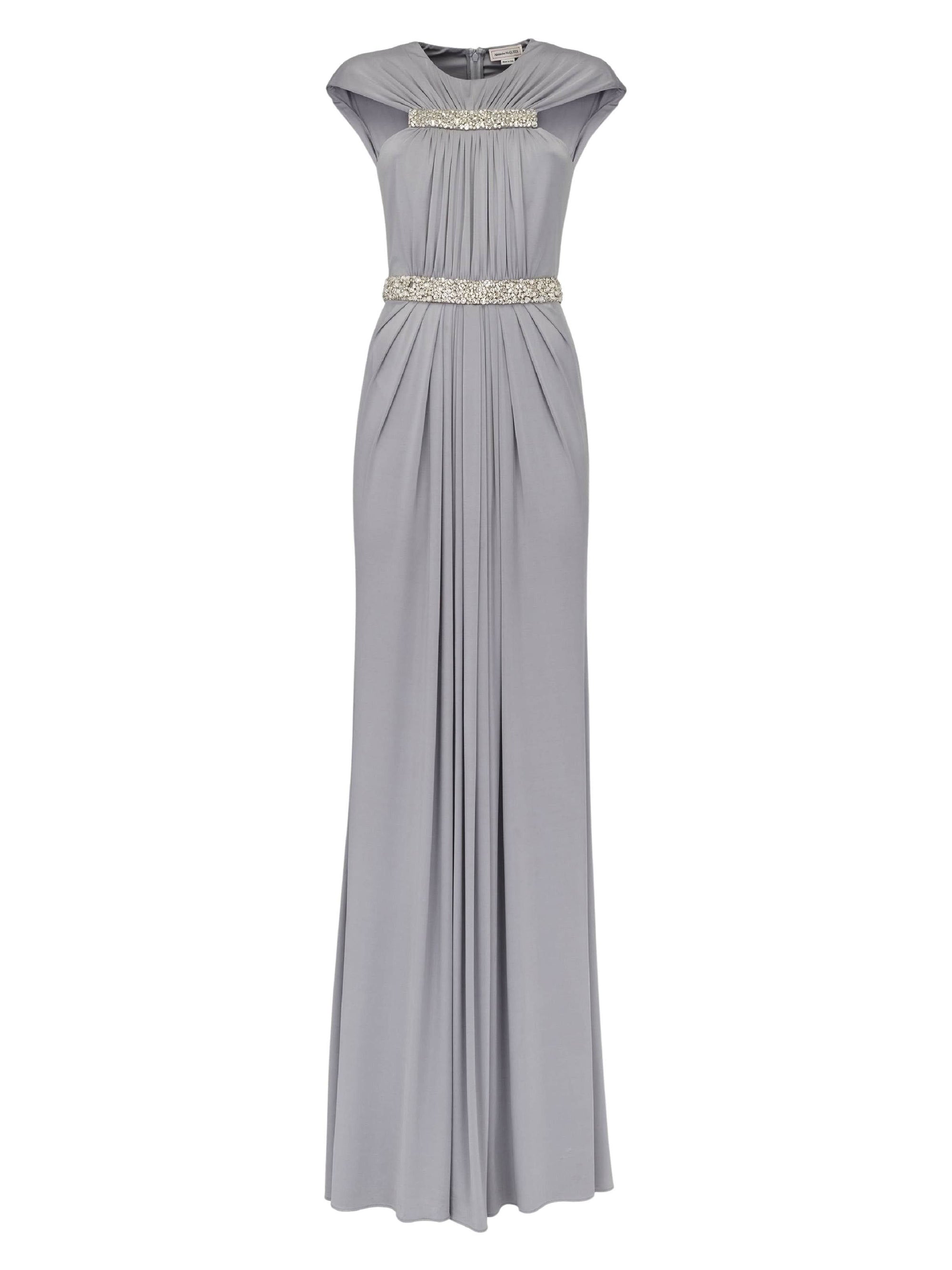 Robe avec broderie - Silver Grey