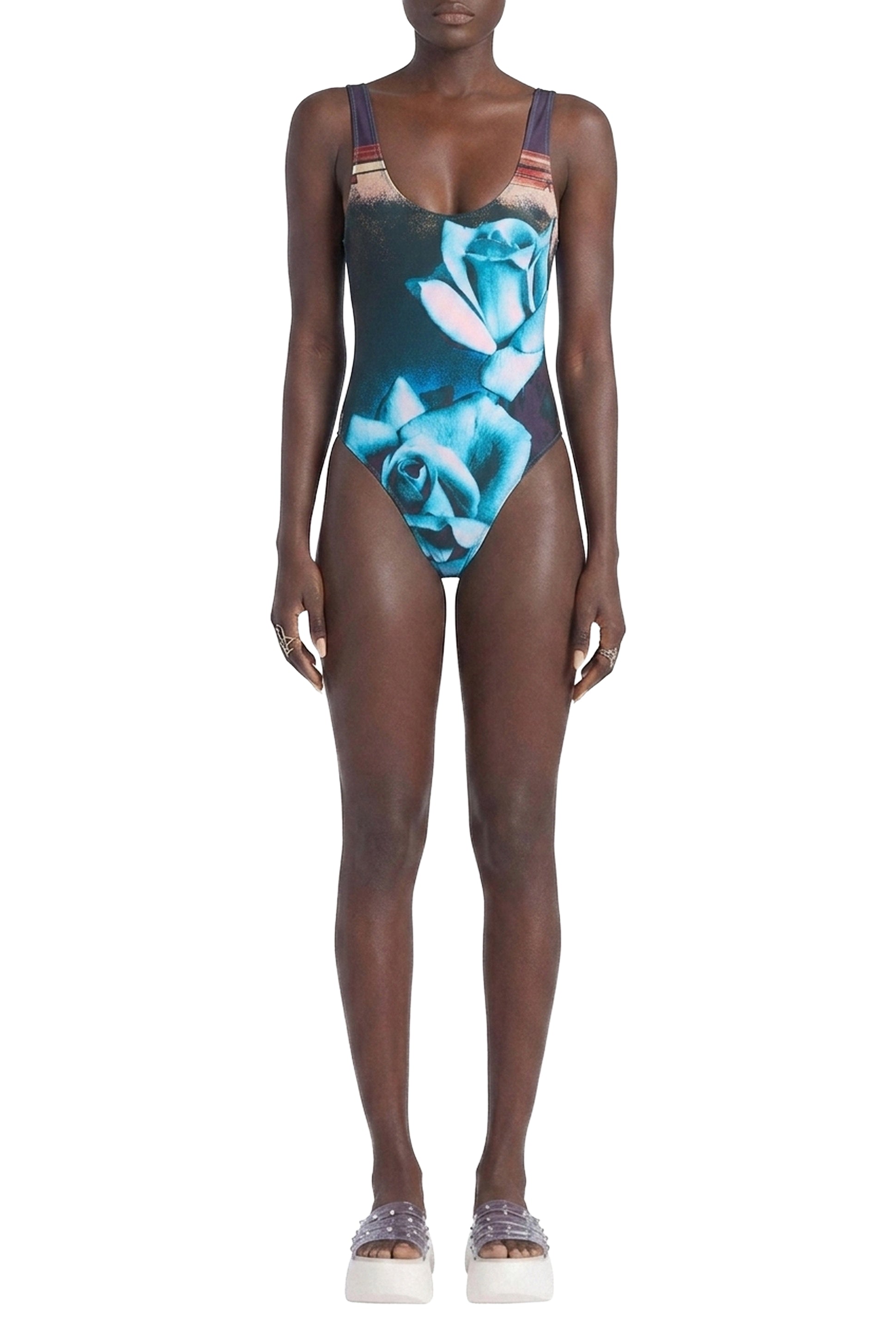 Maillot une pièce imprimé - Purple & Blue