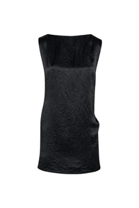Robe courte en satin - Black
