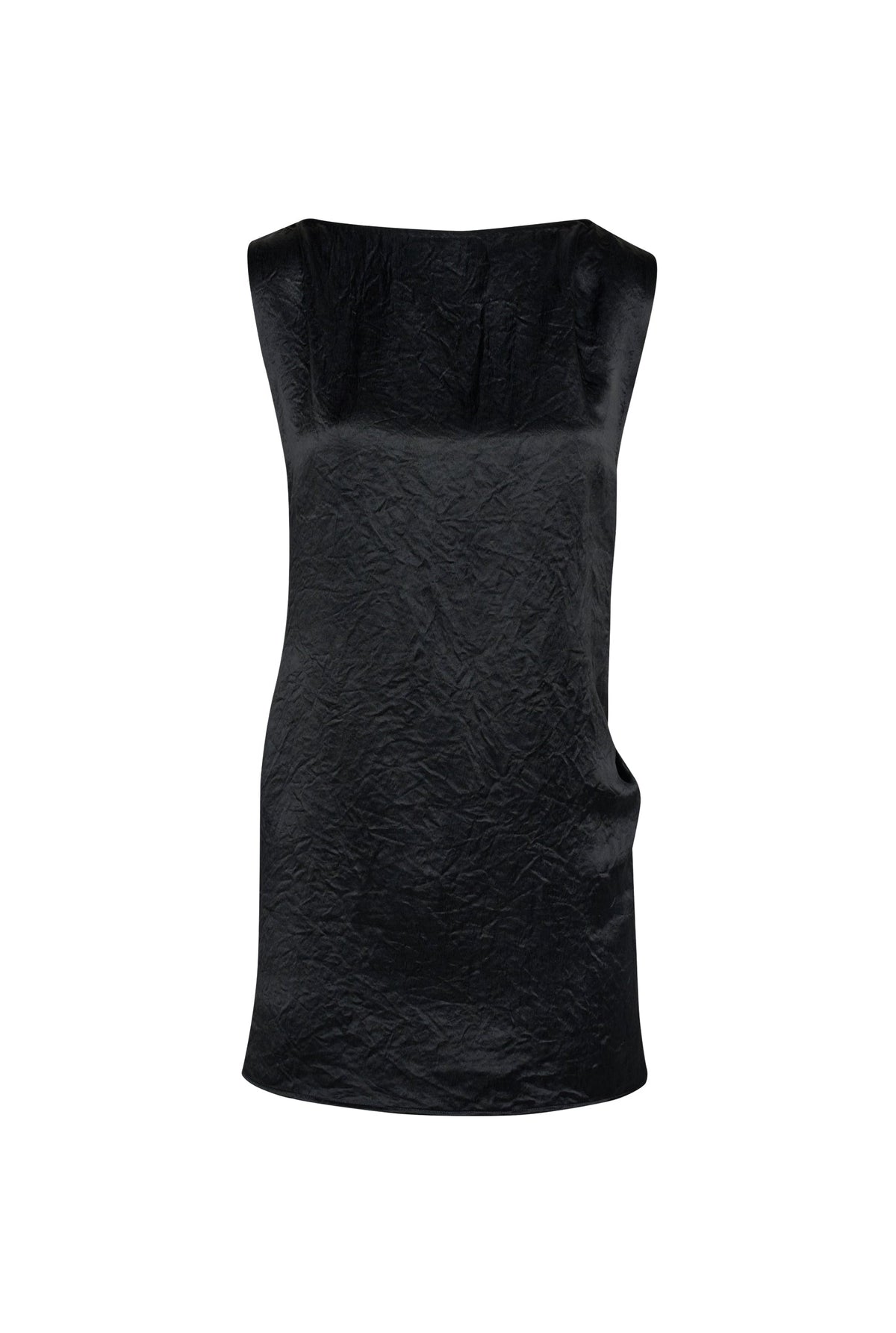 Robe courte en satin - Black