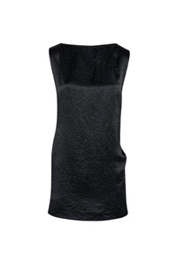 Robe courte en satin - Black