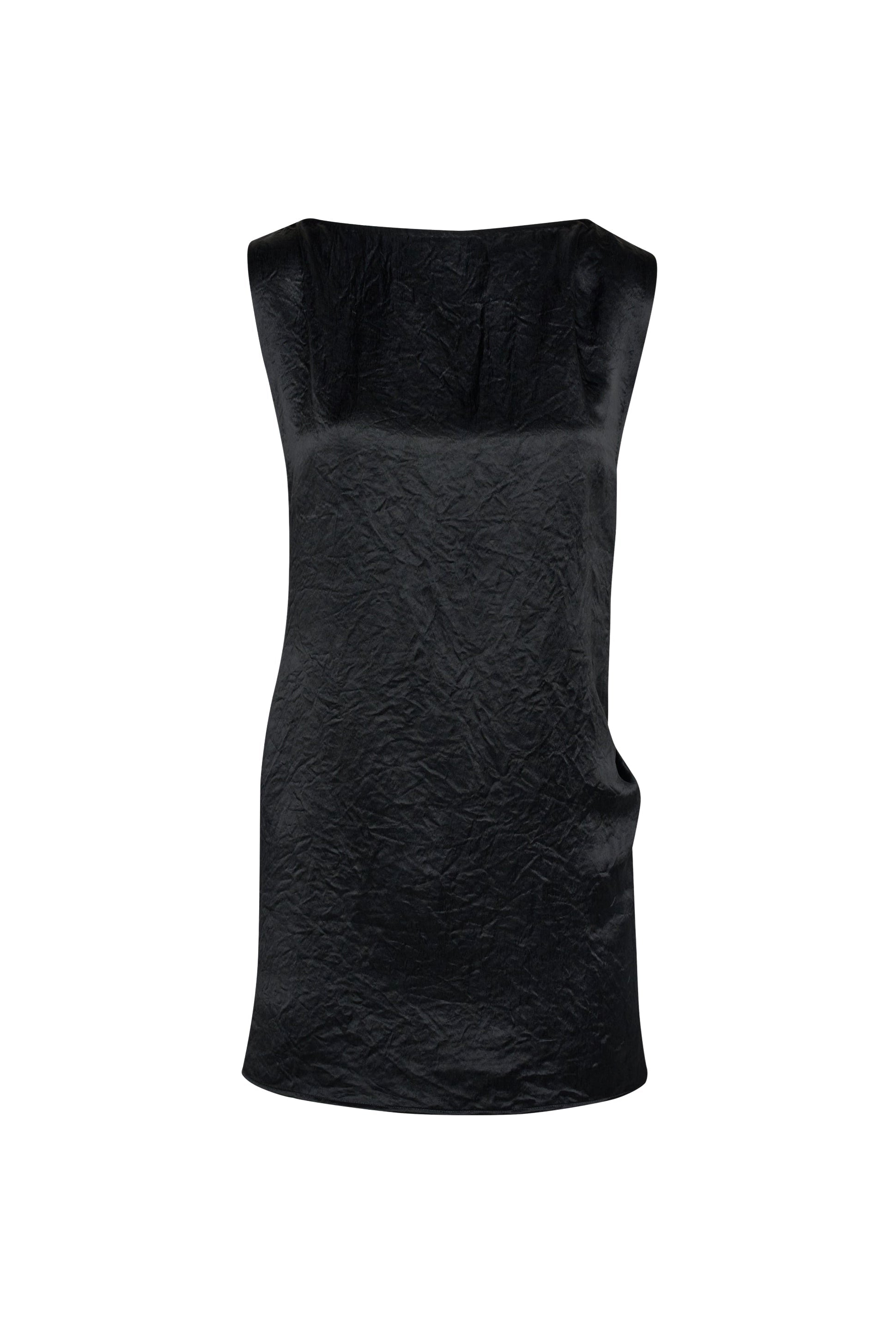 Robe courte en satin - Black