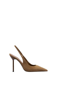 Slingbacks Lidia 105 en daim - Cognac