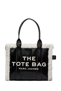 Grand sac The Tote Bag en cuir - Black & White