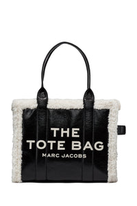 GRAND   Grand sac The Tote Bag en cuir - Black & White