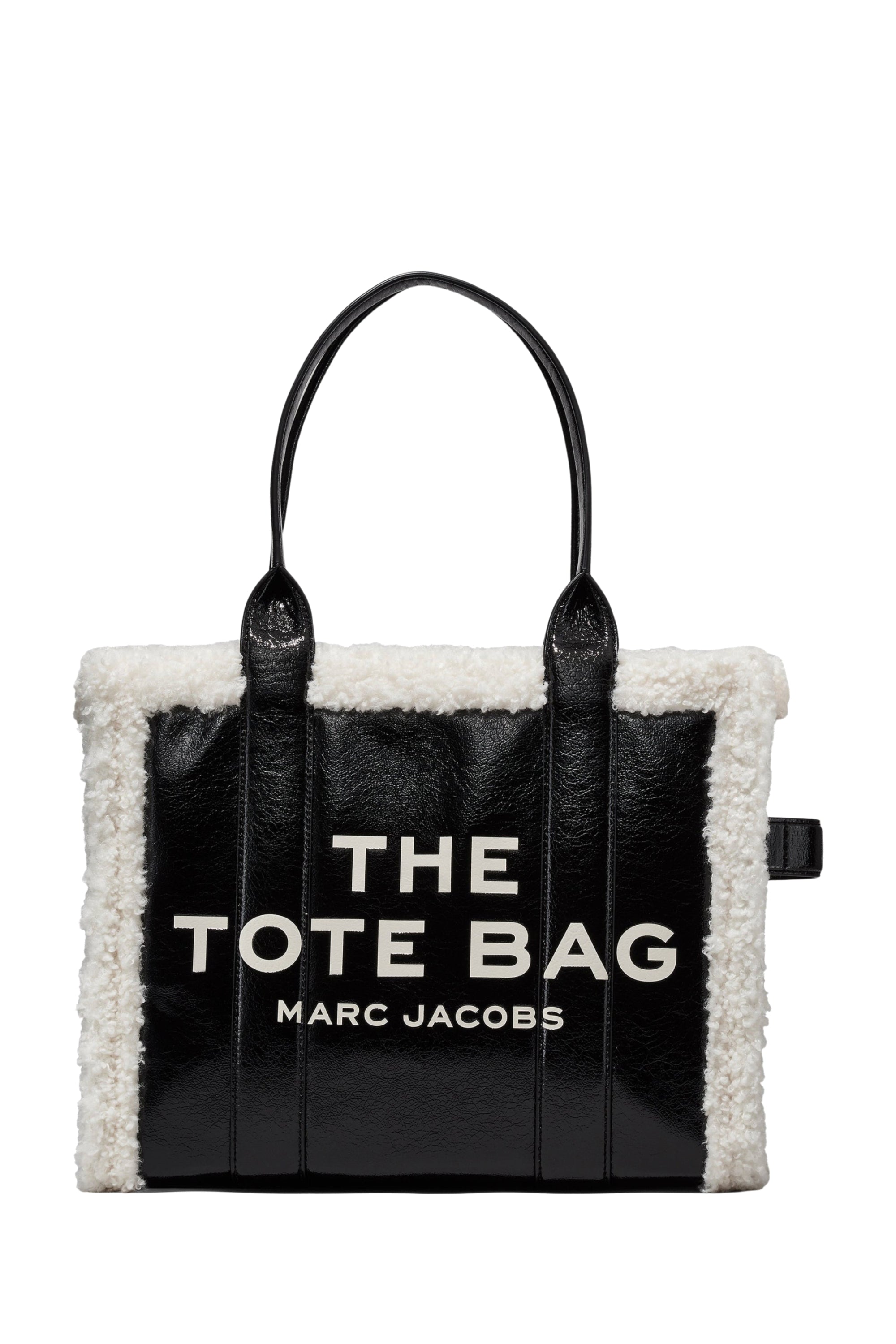 GRAND   Grand sac The Tote Bag en cuir - Black & White