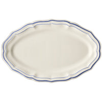 Plat ovale n°6 Filet - Bleu
