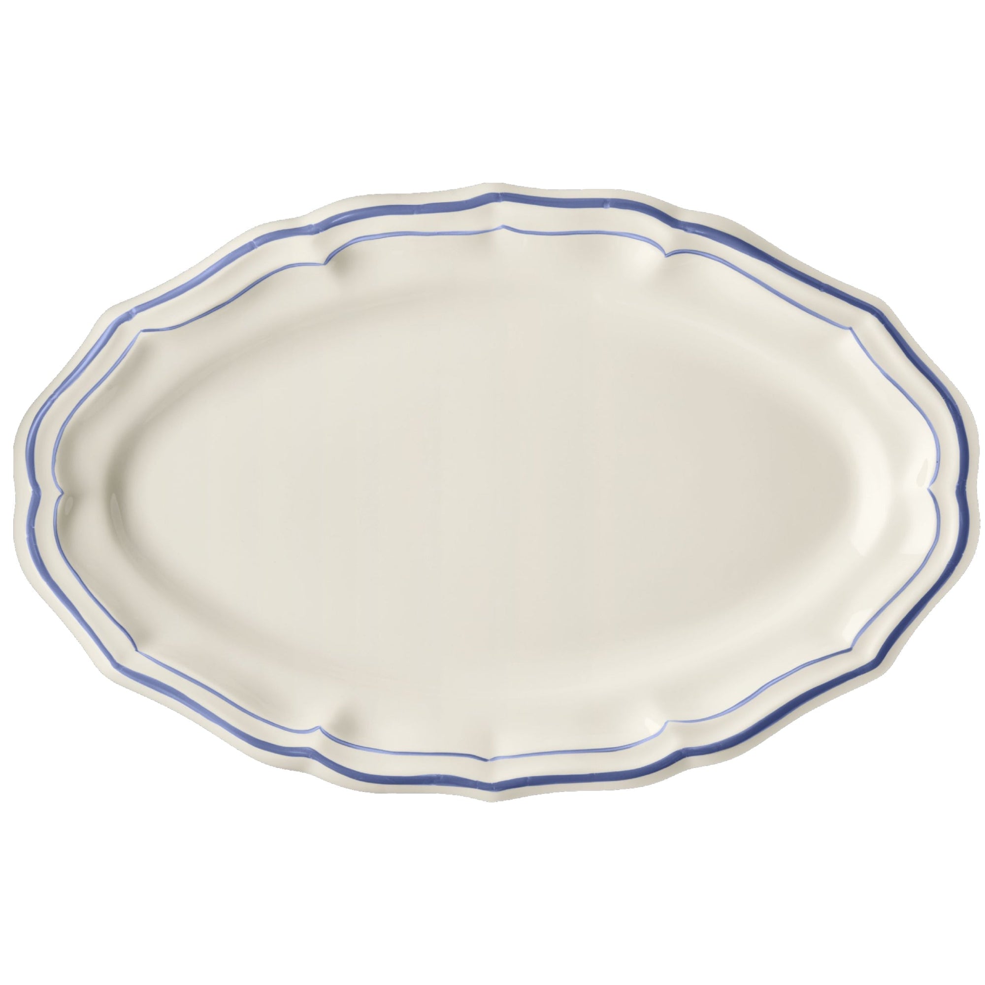 Oval platter n°6 Filet - Blue
