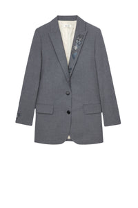 Veste Viva Chine Strass - Gris Chine