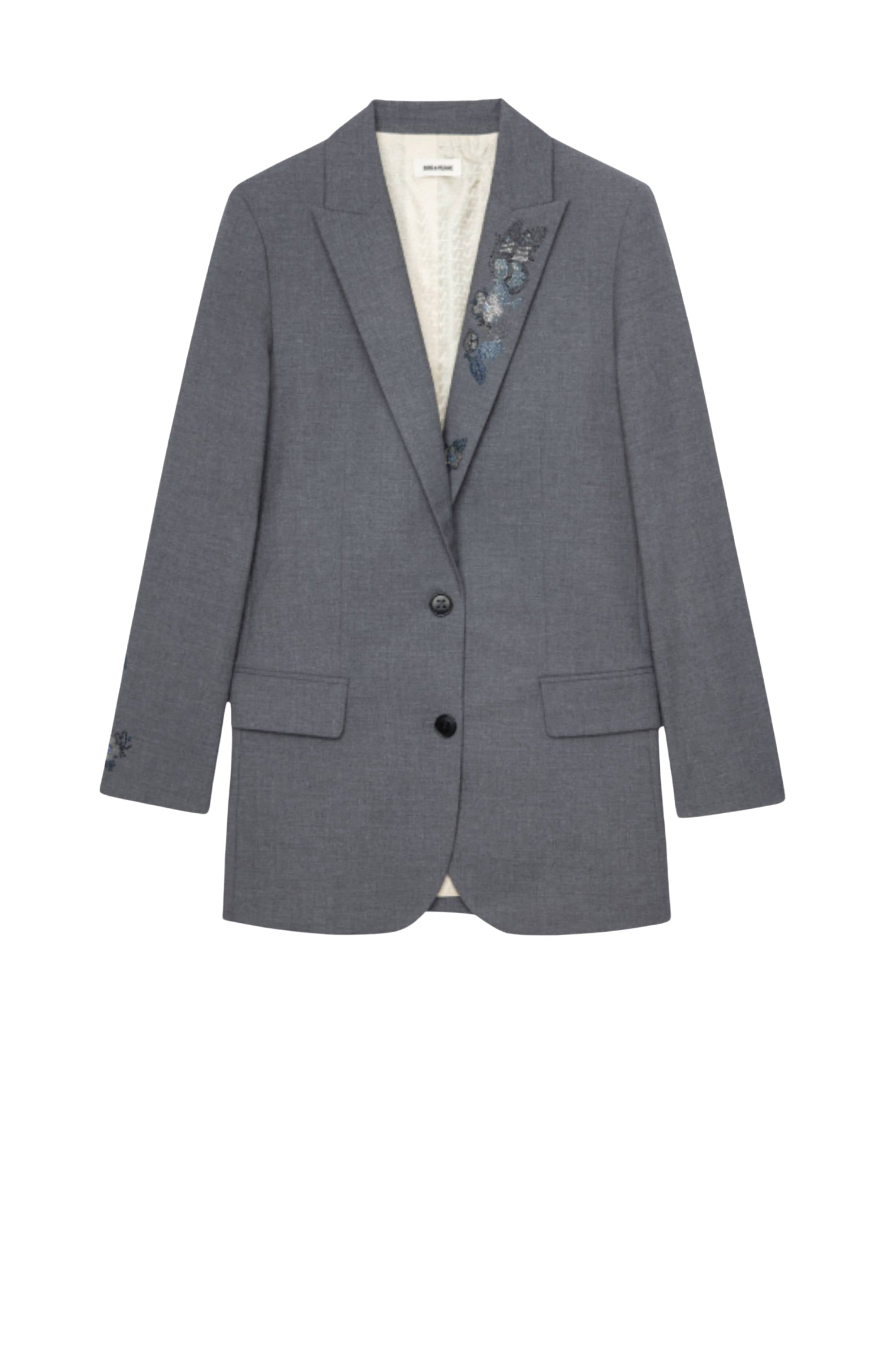 Veste Viva Chine Strass - Gris Chine