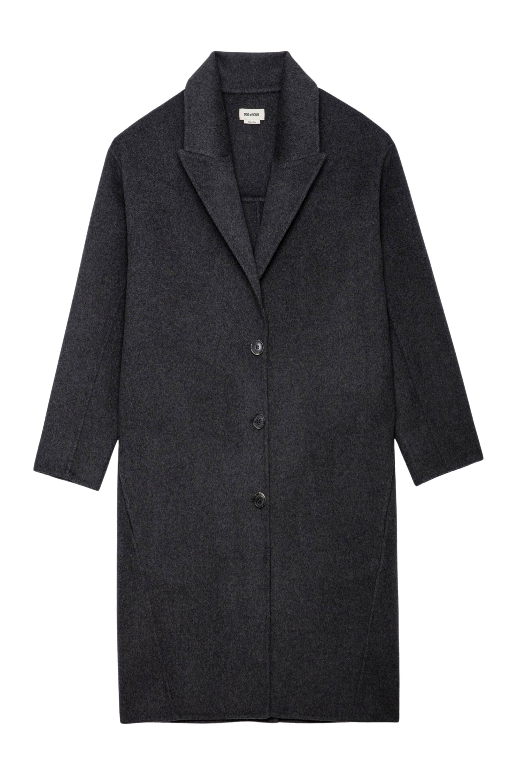 Manteau Mady en laine - Anthracite