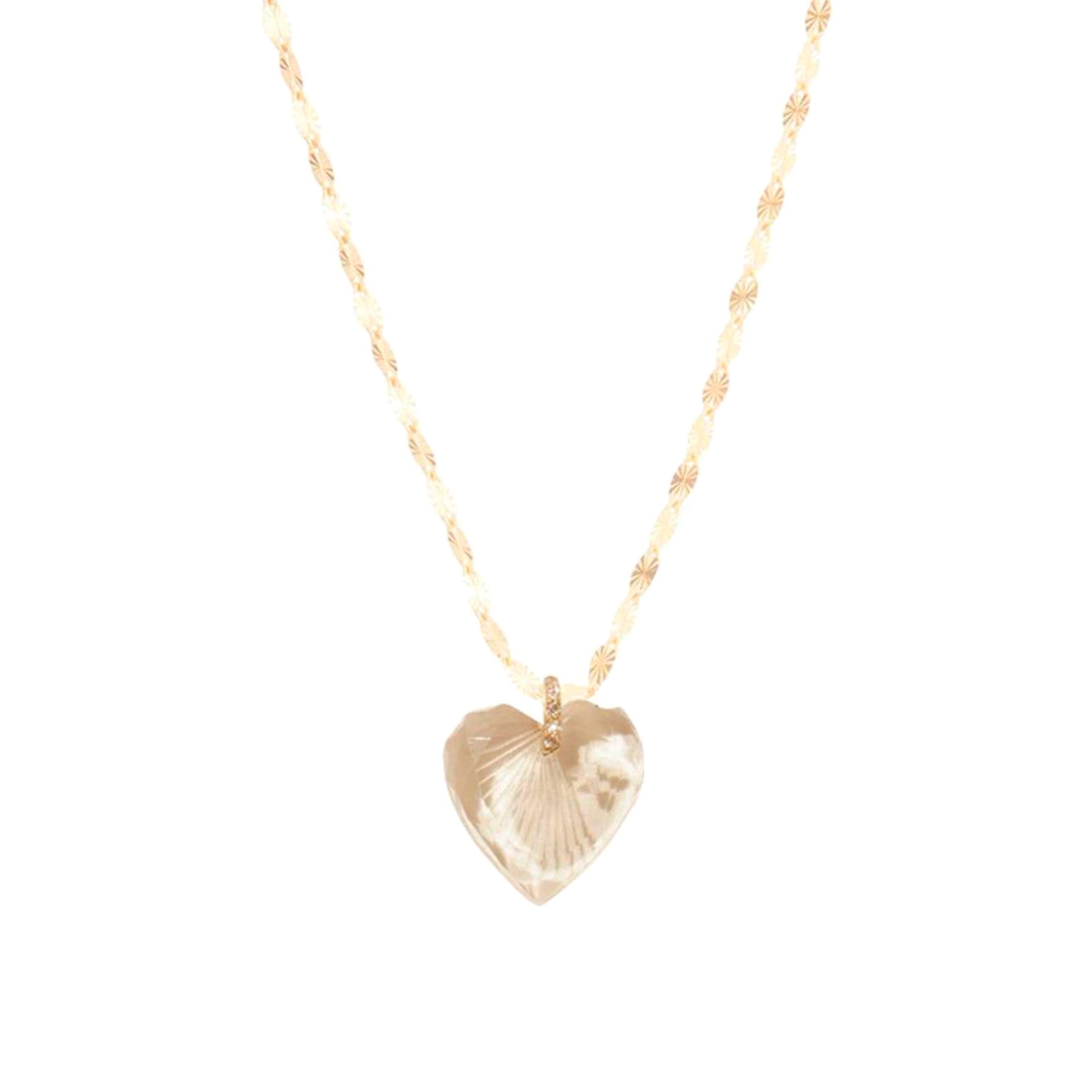Collier Gabin n°3 en or jaune avec diamant - Cristal