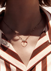 Collier Gabin n°3 en or jaune avec diamant - Cristal