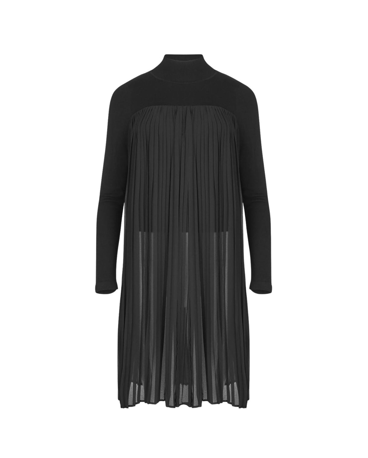 Tunique bi-matière Gabin - Black