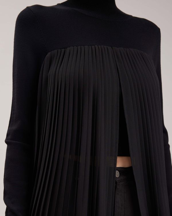 Tunique bi-matière Gabin - Black
