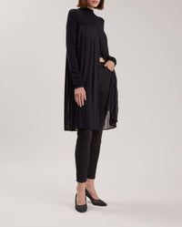 Tunique bi-matière Gabin - Black