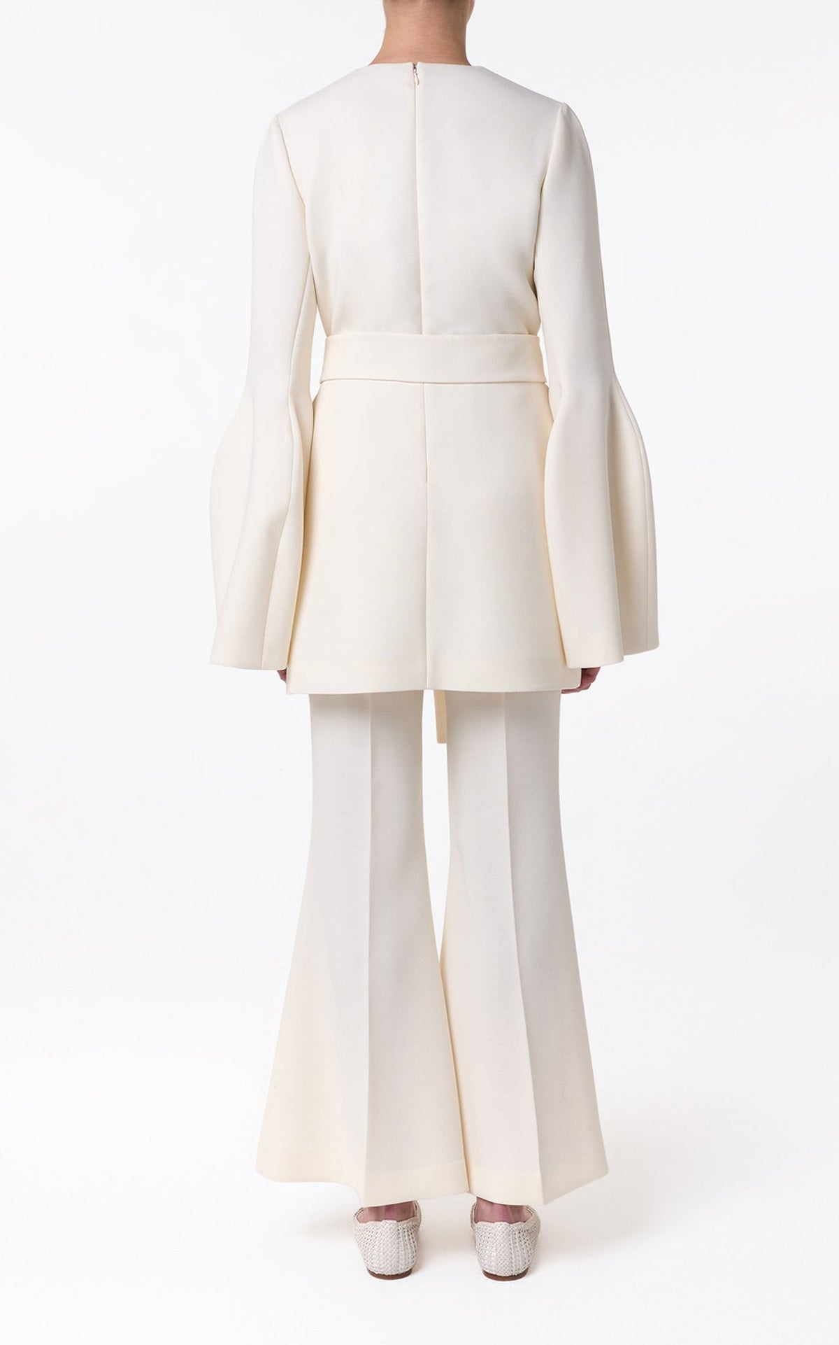 Ivory / Pantalon Marsh en laine - Ivory