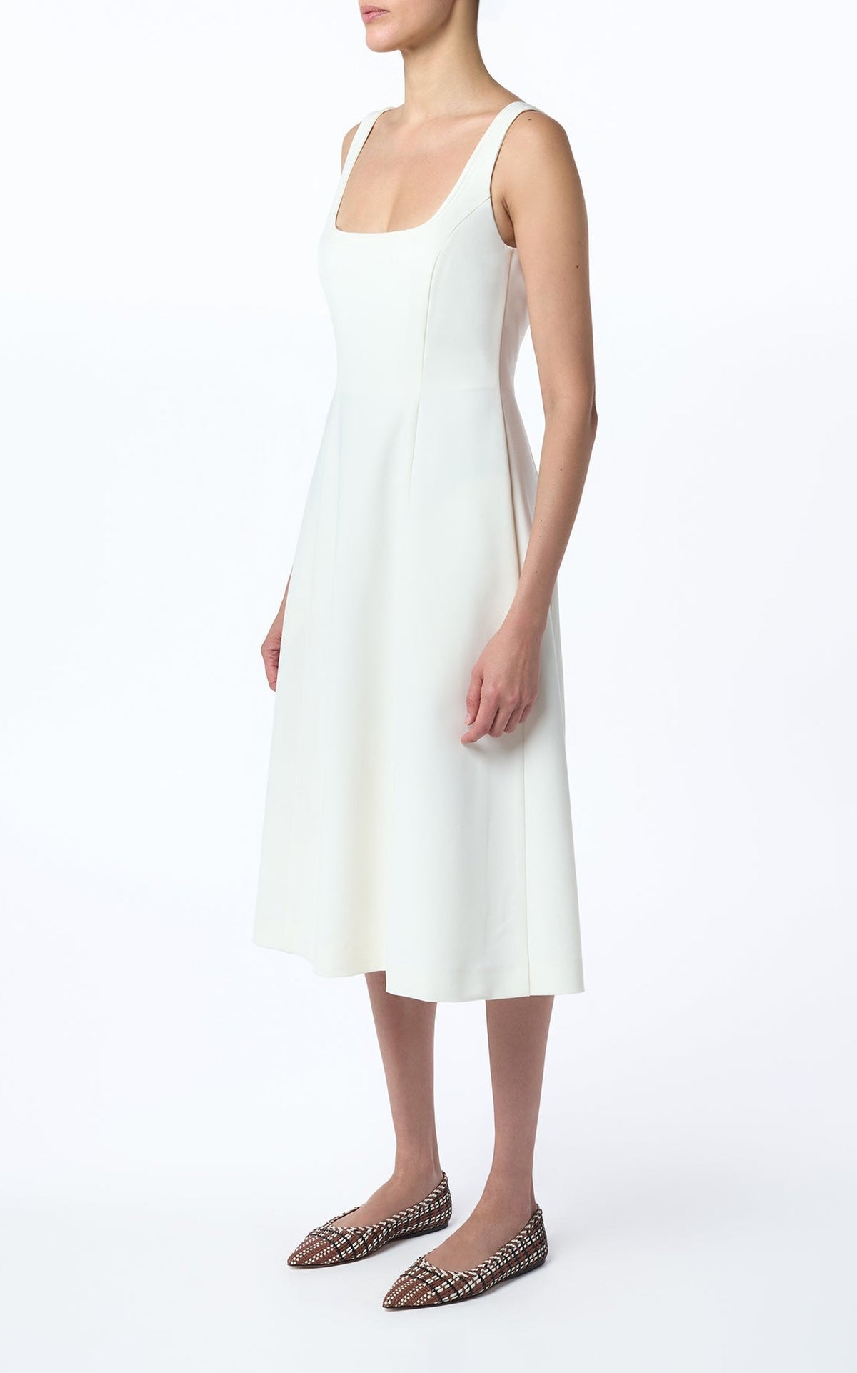 Ivory / Robe Adaline en laine - Ivory