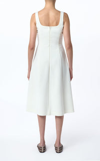 Ivory / Robe Adaline en laine - Ivory