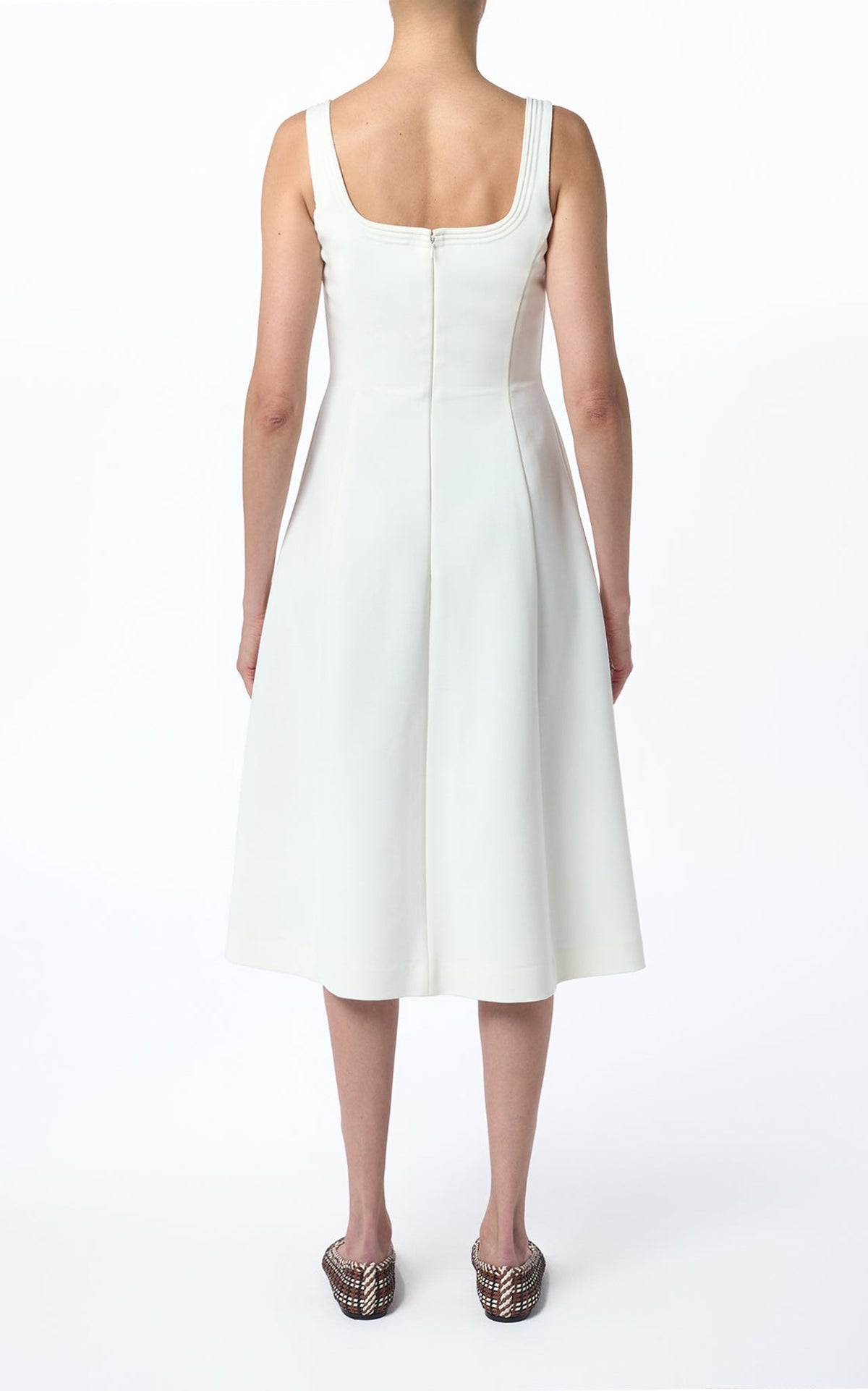 Ivory / Robe Adaline en laine - Ivory