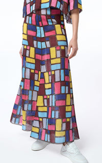 Aurora Multi / Jupe Selma en lin - Aurora Multi