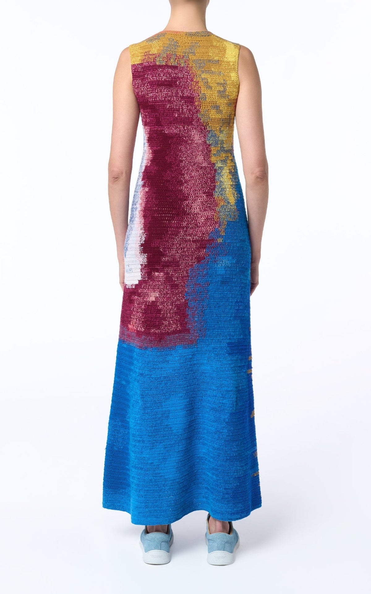 Aurora Multi / Robe June en laine et cachemire - Aurora Multi