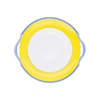 Plat à gâteaux Monet en porcelaine - Jaune & Bleu