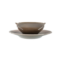 Saucière Coco en porcelaine - Taupe