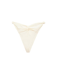 Gada Ruched Bikini Brief - Ivory