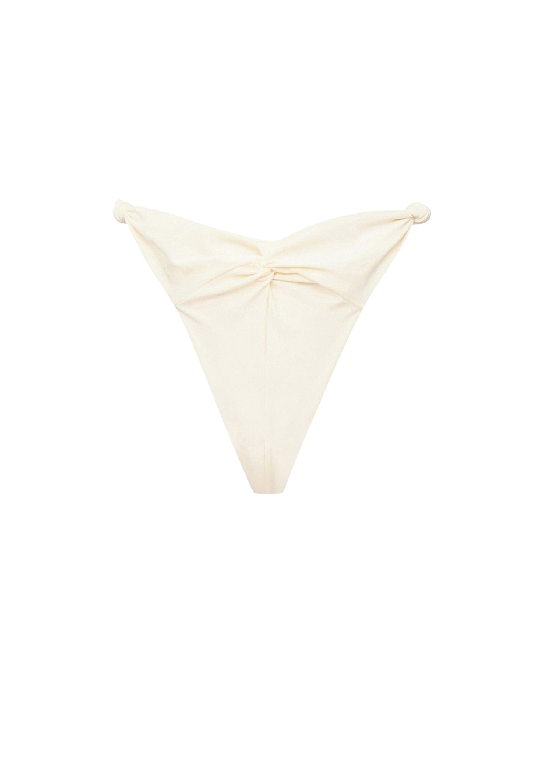 Gada Ruched Bikini Brief - Ivory