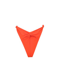 Gada Ruched Bikini Brief - Lava