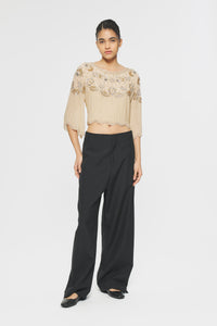 Top à sequins Gadsby - Cream