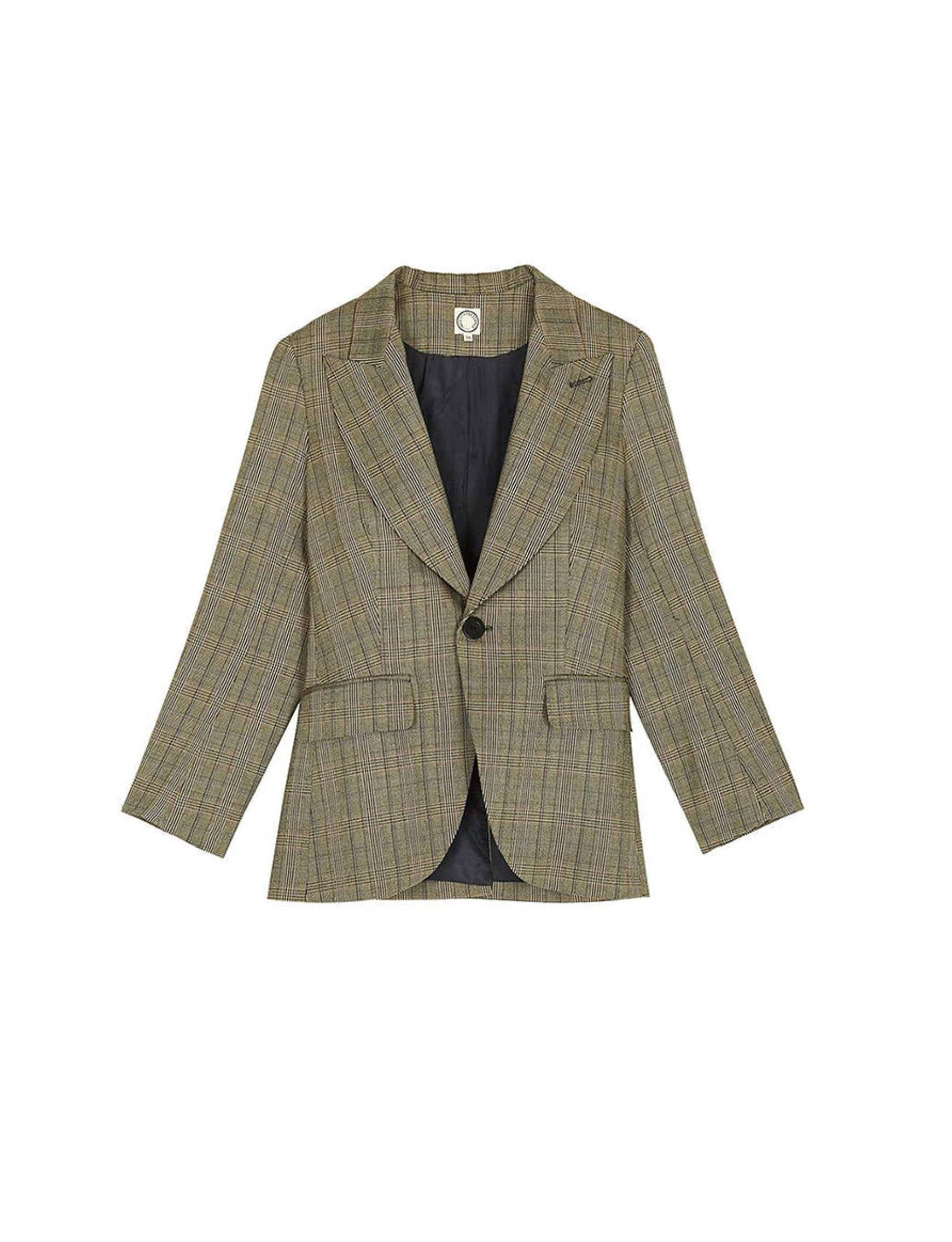 1qty RELIQUAT 120€ 0%  / Blazer Gaelle en laine mélangée - Beige Multicolor