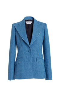 Light Blue Denim / Veste blazer Leiva - Light Blue Denim