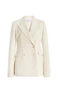 Ivory / Veste blazer Stephanie en cachemire - Ivory