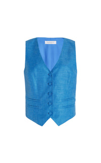 Coleridge Wool Blazer - Aventurine Blue