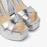 Sandales Gaia 140 en cuir - Silver