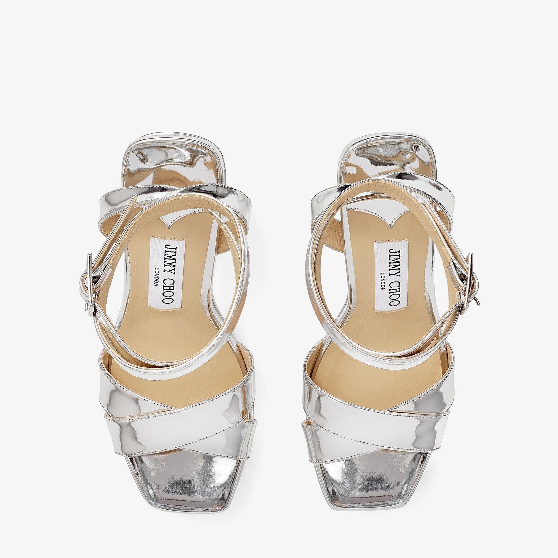 Sandales Gaia 140 en cuir - Silver