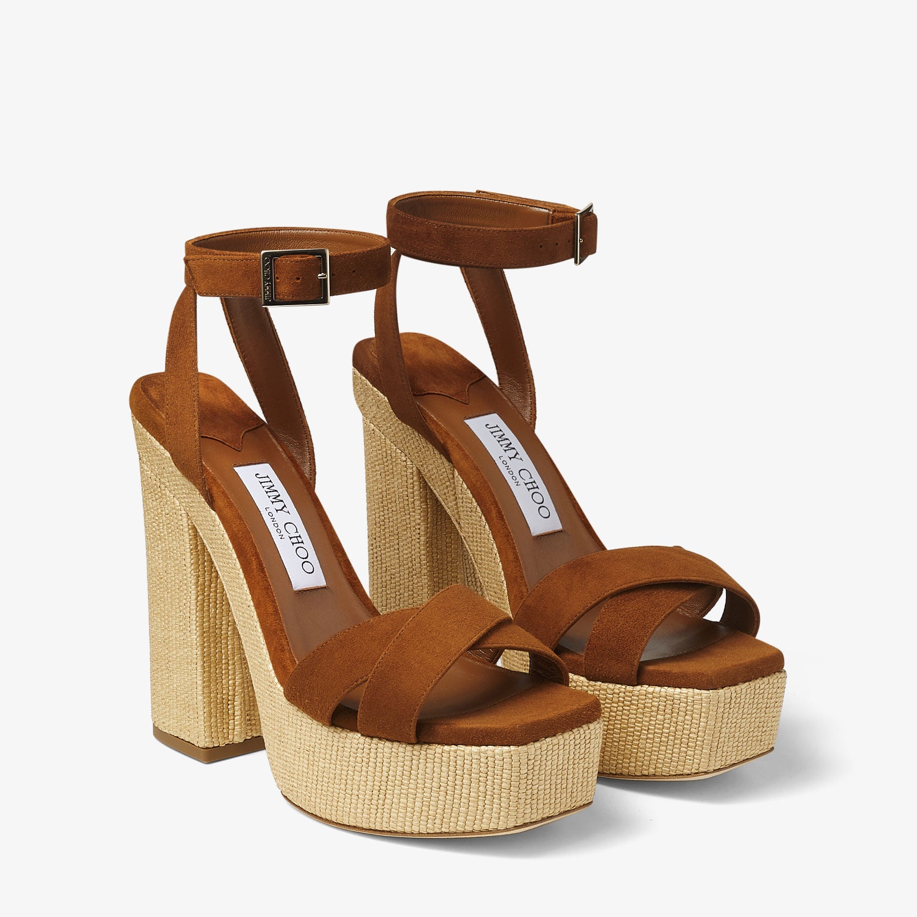 Sandales Gaia 140 en cuir - Tan & Natural