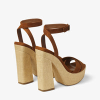 Sandales Gaia 140 en cuir - Tan & Natural