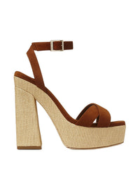 Sandales Gaia 140 en cuir - Tan & Natural