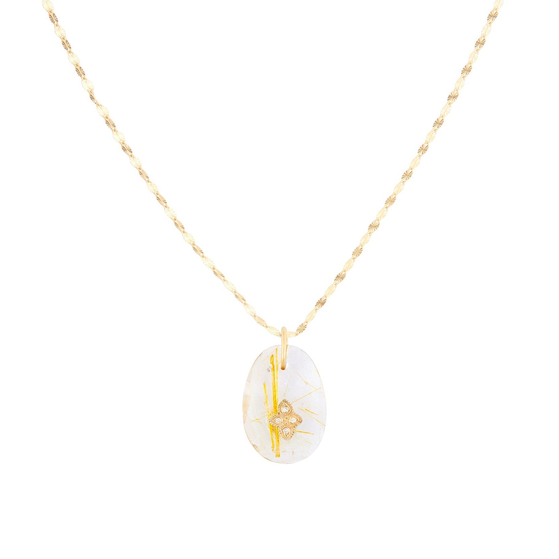 ZDELETE REF A 0 Collier GAIA N°1 Collier RUTILE QUARTZ