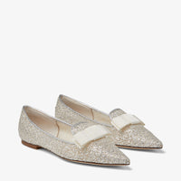 Ballerines Gala en cuir métallisé et tulle - Silver & Pink