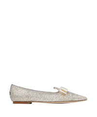 Ballerines Gala en cuir métallisé et tulle - Silver & Pink