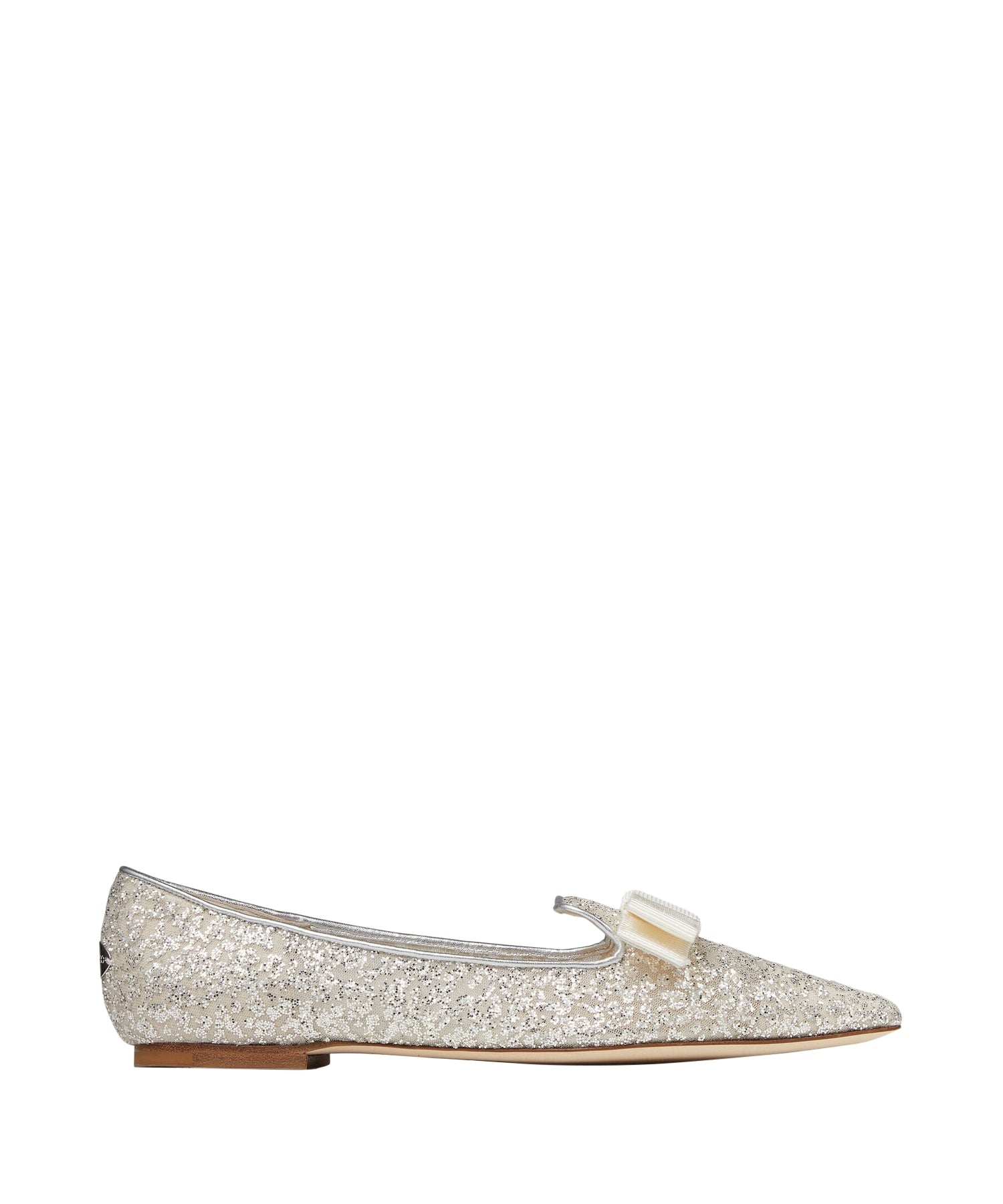 Ballerines Gala en cuir métallisé et tulle - Silver & Pink