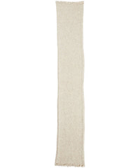 Galina wool scarf with pearls - Latte
