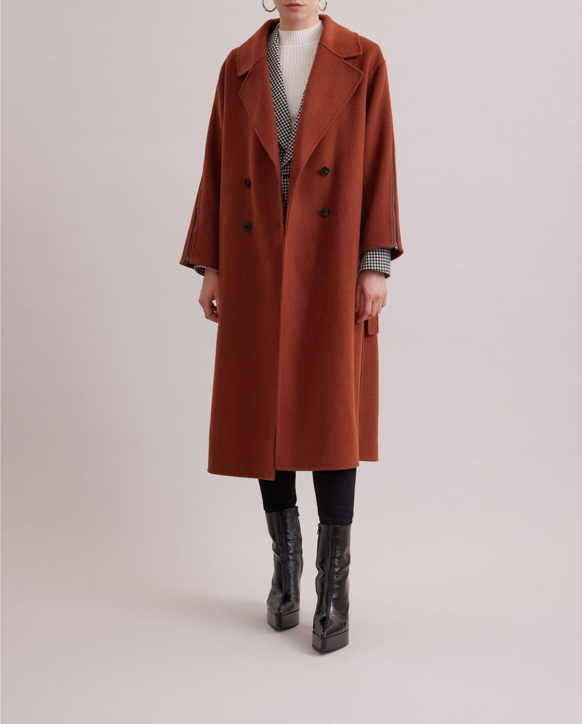 Manteau Gallery en laine - Chocolate